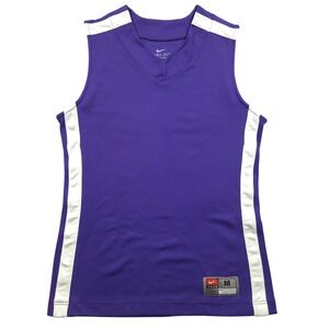 Nike Team Fastbreak Sleeveless Basketball Jersey Dri-Fit Purple Mens Medium